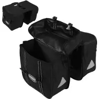 Gistuch Sacoche arrière imperméable pour vélo, rangement arrière, porte-bagages, voyage, double sacoche