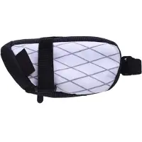 Gistuch Sacoche de selle de vélo 1.3L capacité imperméable à la pluie tenace avec le vélo sous le sac de siège pour la route de montagne blanc