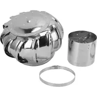 Gistuch Ventilateur de toit, automatique, silencieux, acier inoxydable, Pipefit, ventilateur de toit, éoliennes, ventilation, ventilateur de grenier