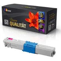 123Color Cartouche de toner compatible pour les modèles OKI MC332 DN, série MC340, MC342 DN et MC342 DNW - 44973534 Rouge Magenta - Série Office Line