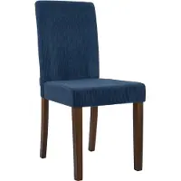 BellaFurn Chaise de salle à manger en velours côtelé - Chaise en velours côtelé - Extra confortable - Châssis en bois stable - Bleu