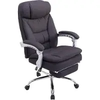 BellaFurn Chaise de bureau ergonomique XL - Confortable - Réglable en continu - Rembourrage en polyester | Couleur : noir