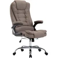 BellaFurn Chaise de bureau XL - Chaise de bureau ergonomique - Confort et soutien maximum | Couleur : Taupe