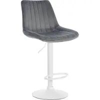 BellaFurn Tabouret de bar velours - chaise en velours - confort ergonomique, pivotant à 360° - structure métallique