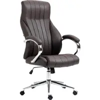 BellaFurn Chaise de bureau de luxe en cuir - Chaise de bureau - Alltid Comfort | Teinte : Brun