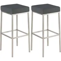 BellaFurn Tabouret de bar (lot de 2) - Tabouret haut - Similicuir facile d'entretien