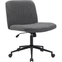 BellaFurn Chaise de bureau - chaise pivotante ergonomique - réglable en hauteur & pivotant à 360 degrés | Couleur : gris foncé, Matériau : poussière