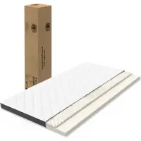 Great han Surmatelas 90x200 cm, 7 zones, H3, 7cm d'épaisseur, Oeko-TEX, Ergonomique