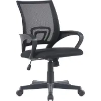 BellaFurn Chaise de bureau ergonomique Geniús - chaise de bureau - poussière de maille respirante, hauteur d'assise réglable. Couleur : noir