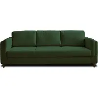 Best Mobilier Lisa Design Brooke - canapé 3 places - convertible - en velours , Vert