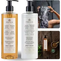 Sarcia.eu PRIJA Cosmetics Set : Shampooing régénérant, après-shampooing protecteur 2x380ml