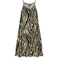 Vero Moda Jesmilo Calf Sleeveless Midi Dress Blanc,Noir XS Femme