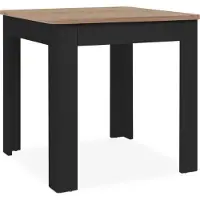 CALICOSY - Table à manger carré 80x80 cm avec tiroir SKARA
