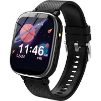 Topchances Montre intelligente pour enfants, 1,83″ montre pour enfants avec 30 jeux, appels, caméra, musique, podomètre, réveil, carte d'apprentissage, livre audio, cadeau pour 3-12 filles/garçons,Noir