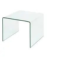Freiraum Couchtisch >7/109< in Klarglas, Glas - 60x46x60cm (BxHxT)