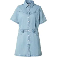 Levi's Logan Western Short Sleeve Dress Bleu M Femme