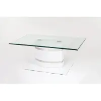 Freiraum Couchtisch >5033-11< in Glas, MDF - 100x42x60cm (BxHxT)