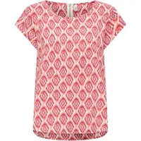 ONLY Chemisier 'ONLVIC' beige clair / rouge / oxyde