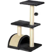 SUGIFT : Tour pour chats, multi-étages, avec des poteaux en sisal et des plateformes en peluche, idéale pour grimper