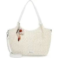 Tamaris Cabas 'Konstantina' beige clair / blanc