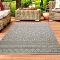 Teppichhome24 Tapis d'intérieur et d'extérieur aspect sisal, motif losange – couleur beige – dimensions : 160 x 220 cm