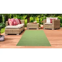 Teppichhome24 Tapis d'intérieur et d'extérieur Unidesign vert Dimensions : 300 x 400 cm
