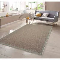 Teppichhome24 Tapis d'intérieur et d'extérieur aspect sisal, couleur terre cuite - 67 x 180 cm