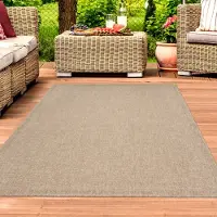 Teppichhome24 Tapis d'intérieur et d'extérieur de style naturel Taille - 60 x 90 cm