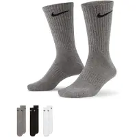 Nike Chaussettes 'Everyday' gris chiné / noir / blanc