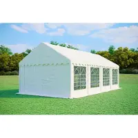 Pártystany-Jičín s.r.o. Tente de réception 4x8 mètres, PVC, standard, 500 g/m², couleur blanche