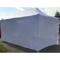 Pártystany-Jičín s.r.o. Tente de réception à armature en ciseaux 3 x 6 m ALU Standard 450 g/m² - 4 panneaux latéraux pleins, blanc