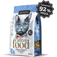 DR MALOU Nourriture lyophilisée Canard avec agneau Nourriture sèche pour chats 500g
