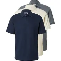 Jack & Jones T-Shirt 'AUSTIN' bleu nuit / gris basalte / blanc
