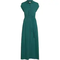 O'Neill Lori Maxi Shirt Short Sleeve Long Dress Vert XS Femme
