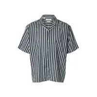 Selected Chemise SLHRLXAIR MIX SS SHIRT hommes - Marine - EU S