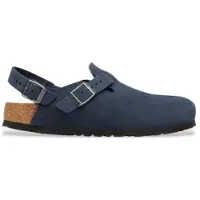 Birkenstock pour homme. 1030644 Sabots en Cuir Tokyo (Coupe Régulière) marine (45), Plat, Boucle, Casuel