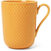 Lyngby Porcelæn Rhombe Color Mug With Handle-33 Cl Mug Jaune