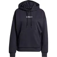 Adidas Essentials Linear French Terry Hoodie Noir S Femme