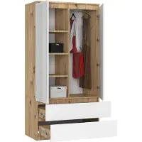 RAUMHIRSCH FURNITURE Armoire raumhirsch de 90 cm | Armoire | Rangement fabriqué à partir de matériaux durables