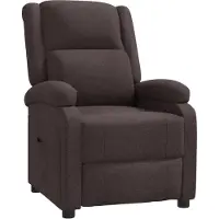 Syfax Fauteuil Relax Tissu Marron Foncé