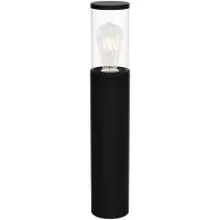 Rabalux 7503 Lampadaire d'extérieur Wellington, E27, aluminium, noir, moderne, 80cm