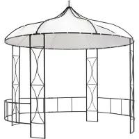 Syfax Pavillon 300 x 290 cm Blanc Rond