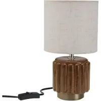 Versa Lampe de table Mehara Marron