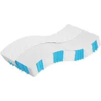 Syfax Matelas à ressorts ensachés dureté moyenne 100x200 cm