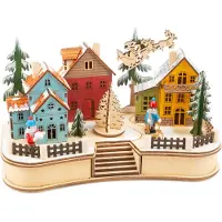 Small Foot Lampe de Noël - - 11391 - Bois - Éclairage électrique - Multicolore