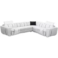 AEA Ecksofa Wohnlandschaft Eckcouch Polster Eckgarnitur Sofa L-Form Ledersofa Couch
