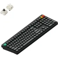 NUPHY Clavier mécanique sans fil Node 100, profil haut, ANSI US, Bluetooth, 2,4 GHz, USB-C, gris encre, Brown Max