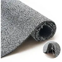 Tapiso Tapis de gazon CANYOO noir et gris pour extérieur, balcon ou terrasse, 100 x 800