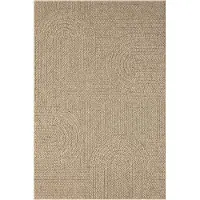 Un Amour De Tapis LYN13 REZA Tapis d'intérieur/d'extérieur aspect jute avec motif arc-en-ciel ton sur ton