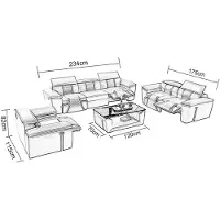 AEA Sofagarnitur 321 Sitzer Set Design Sofa Polster Couchen Couch Modern Tisch